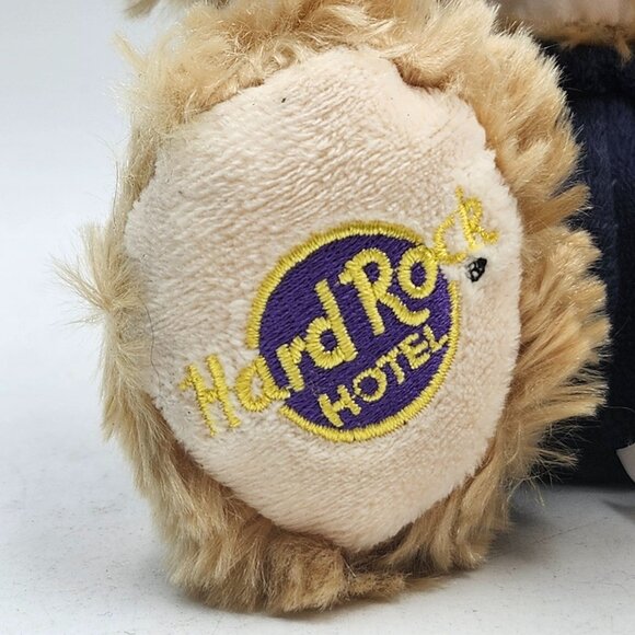 Hard Rock Hotel Tan Teddy Bear Plush Stuffed Animal 8in tall - Picture 2 of 7